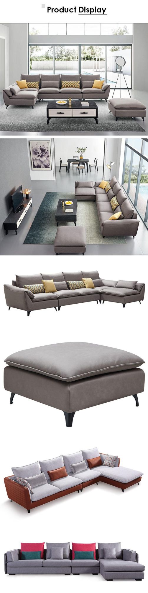 Modern Furniture Comfortable Nordic Leathaire Sofa