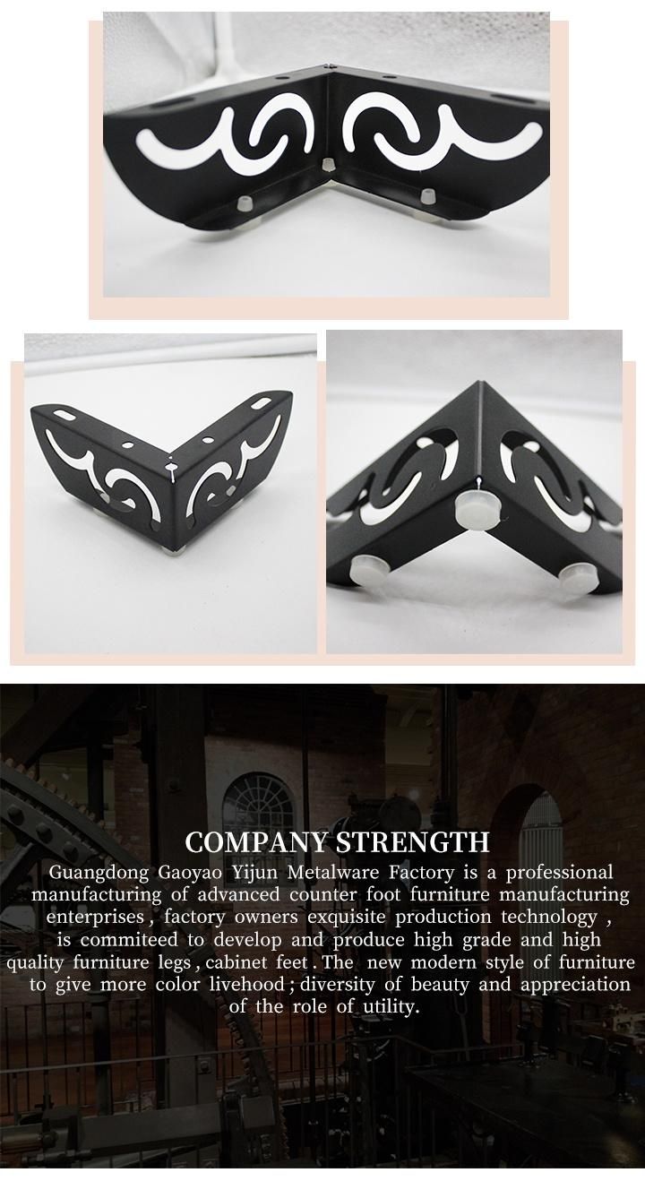 Black Plated Metal Furniture Sofa Legs for Furniture