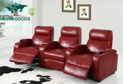 Modern Leather Electronic Recliner Living Room Sofa