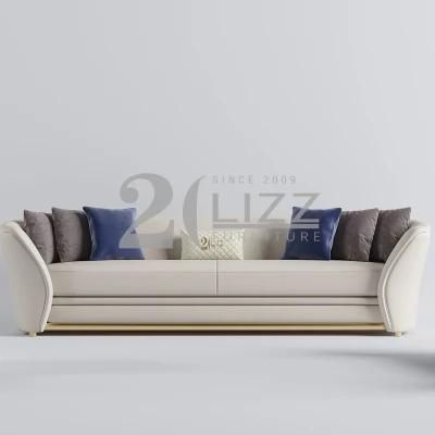 Factory Directly Sale Italian Style Sectional Home Furniture European Modern Real Leather Sofa