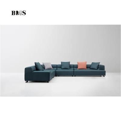 Modern Latest Design Living Room Couch Corner Sofa in Leather