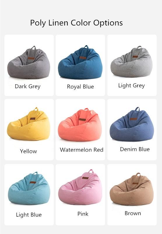 Luckysac Indoor Comfort Pear Shape Rest Bean Bag Cover Back Beanbag