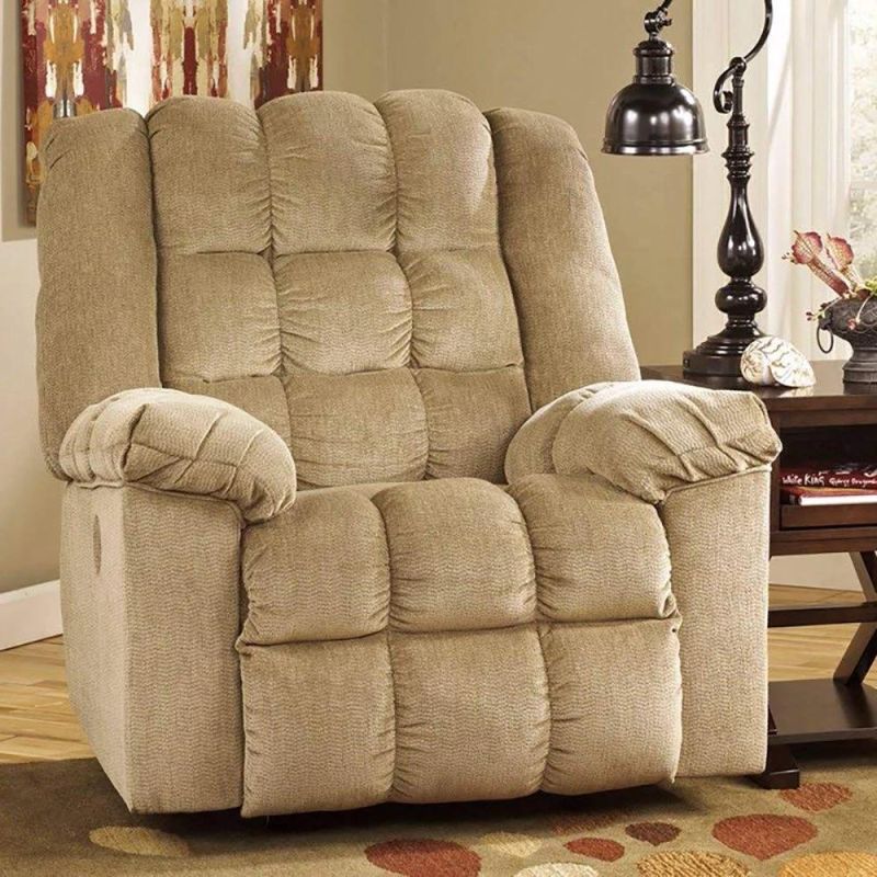 Modern High Destiny Sponge Velvet Chesterfield Recliner Fabric Sofa for Living Room Furniture