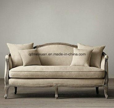 American French Countryside Completely Real Wood Sofa to Restore Ancient Ways Do Old Antique Double Sofa Sitting Room (M-X3383)