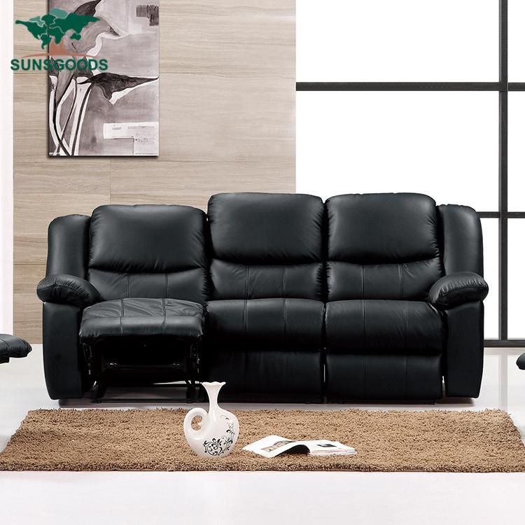 3 2 1 Sofa Set Designs Adjustable Leather Sofa Recliner Chair for Sale