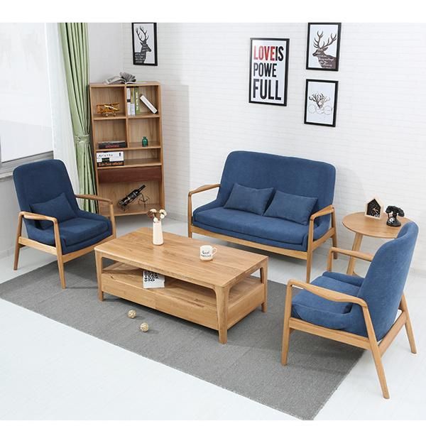 Korean Modern Living Room Solid Wood Sofa