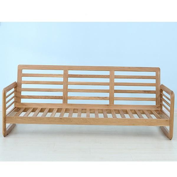 Modern Minimalist Custom White Oak Sofa