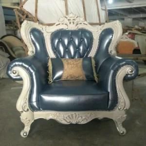 Factory Wholesaler Price Royal Style Leather Sofa (189#)