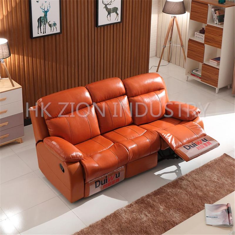 Comfortable and Reclining Chesterfield Sofa Set Luxury Living Room Furniture Living Room Sofa Modern Lounge Furniture Leather Sofa