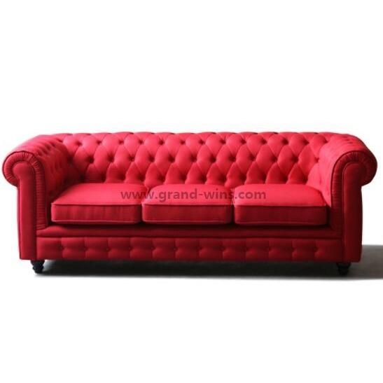 Modern European Living Room Sectional Assembled Velvet Chesterfield Sofa Loveseat