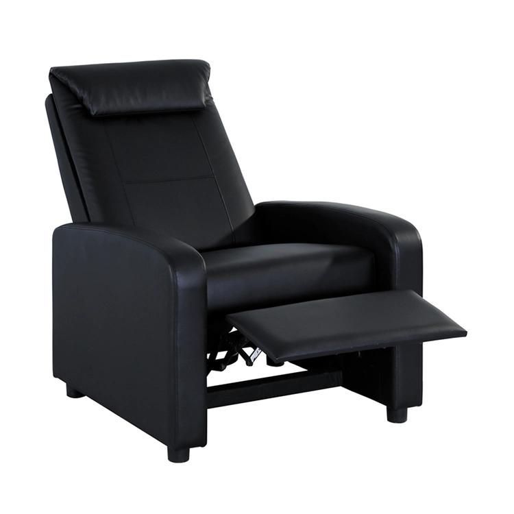 Modern Living Room Hotel Furniture Comfy Reclining Sofa Chair with Footrest