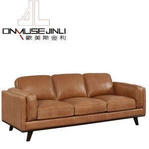 American Style Home Furniture Real Leather Sofa Set