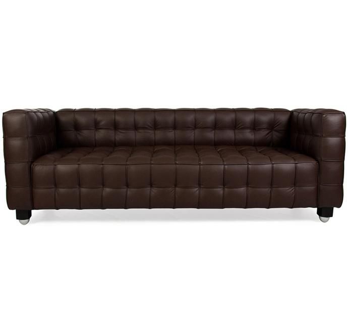 Joseph Hoffmann Cubus Leather Sofa 3001