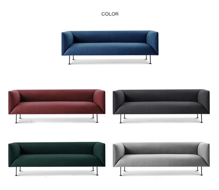 European Style Living Room Velvet Fabric Sofa