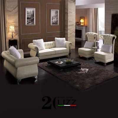 New Design Luxury European Style Modern Genuine Leather Sofa