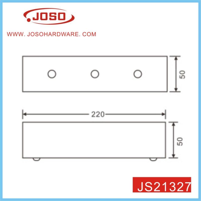 Hot Selling Metal Rectangle Furniture Leg of Sofa