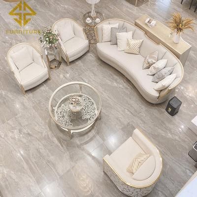 Light Luxury Fabric Sofa American Living Room Leather Solid Wood Leisure Sofa Combination Ins Style Sofa