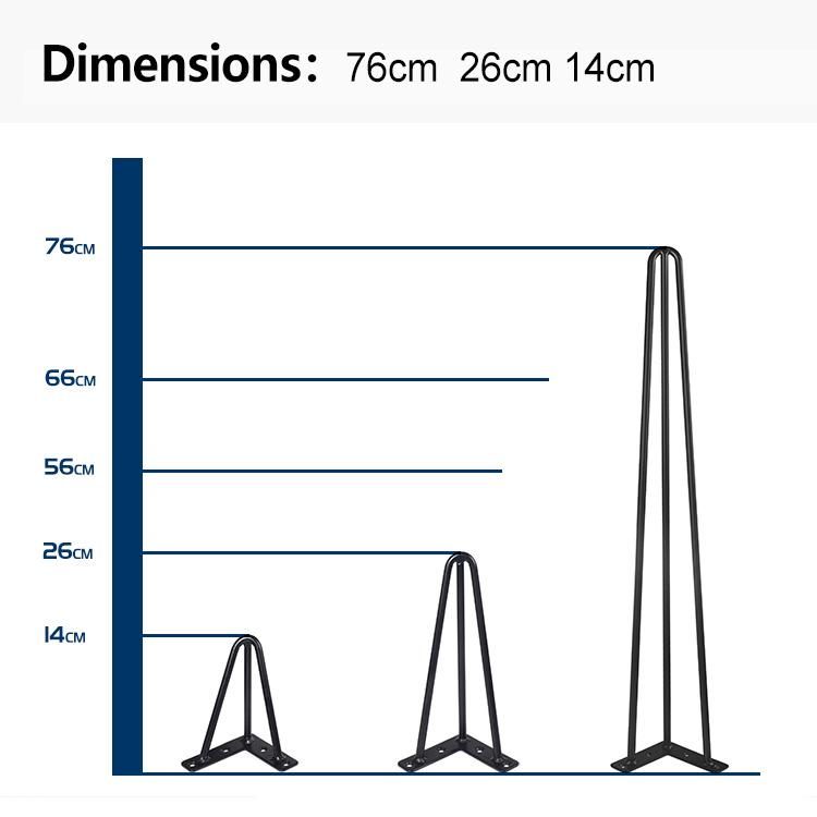Custom Metal Furniture Hairpin Table Legs
