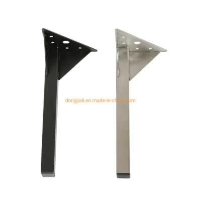 Free Sample Black and Silver Furniture Legs for DIY Sofa Bed Cabinet Hardware