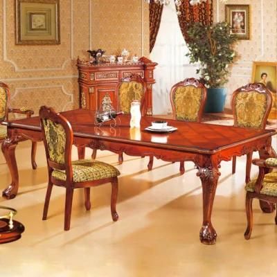 Classic Dining Table with Sofa Chairs for Home Furniture (8118)