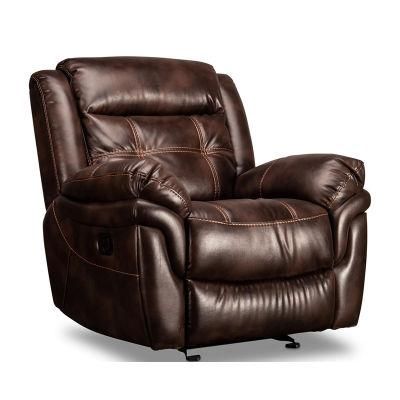 Luxury Modern Air Leather Manual Rocker Recliner Sofa