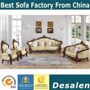 2018 New Arrival China Furniture Factory Royal Leather Sofa (606-1)