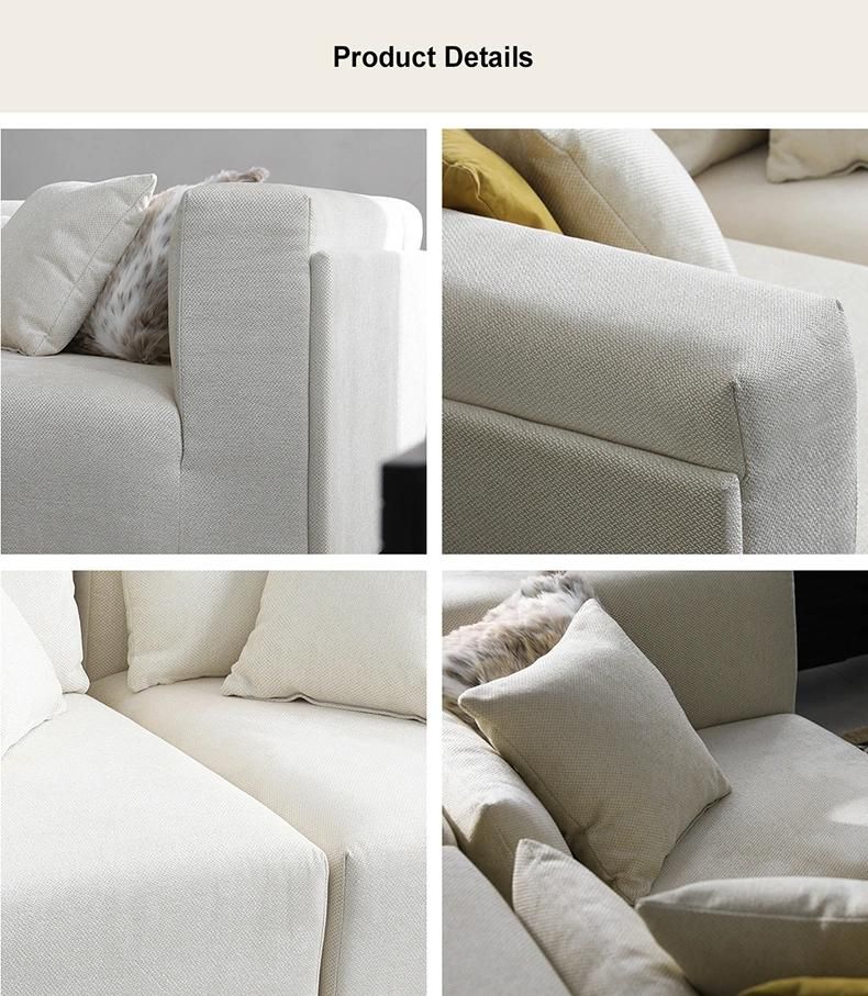 Modern Home Furniture Set Leisure Living Room Fabric Sofa