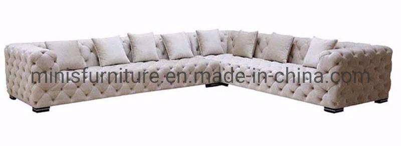 (MN-HSF017) High-End Classic Home/Hotel Sofa Set with Royal Chair, Stool and Coffee Table