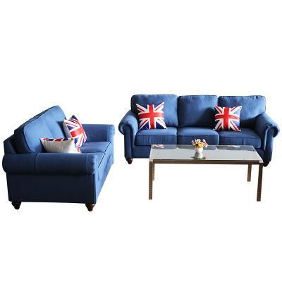 Blue Fabric Modern Design Furnitures House Latest Sofa