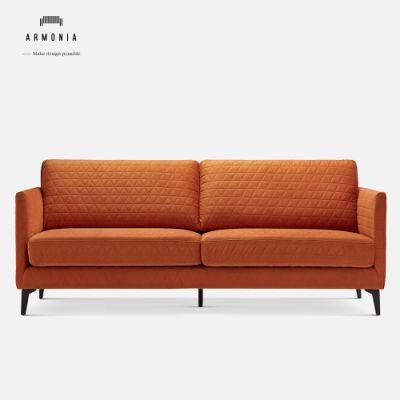 Modern Home 3 Seat Sofa Leisure Living Room Furniture Fabric Sofa