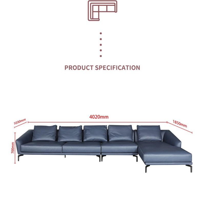 Factory Hot Sale Furniture Living Room Leather Sofa