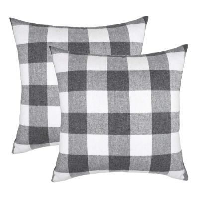 Check Plaid Throw Sofa Pillow Shams Decorative Cushions