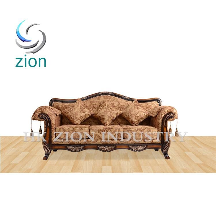 3 Seater Sofa Single Sofa Sleeping European Style Sofa Set Furniture Living Room Sleeper Sectional Fabric Sofa Antique Wood Home Furniture Sofa