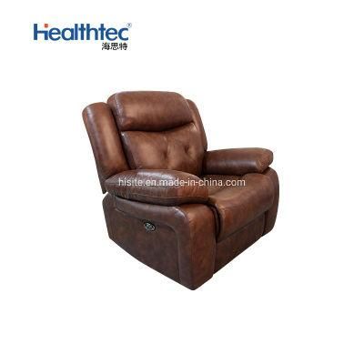 Pillow Top Arm Reclining Sofa Lounger Multi-Functional Sofa for Small Spaces Black Faux Leather