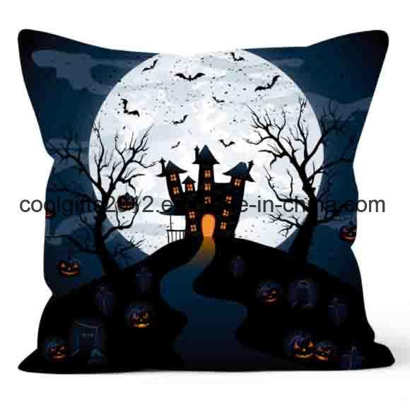 Halloween Decorative Square Cushion Printed Pillow Case for Sofa