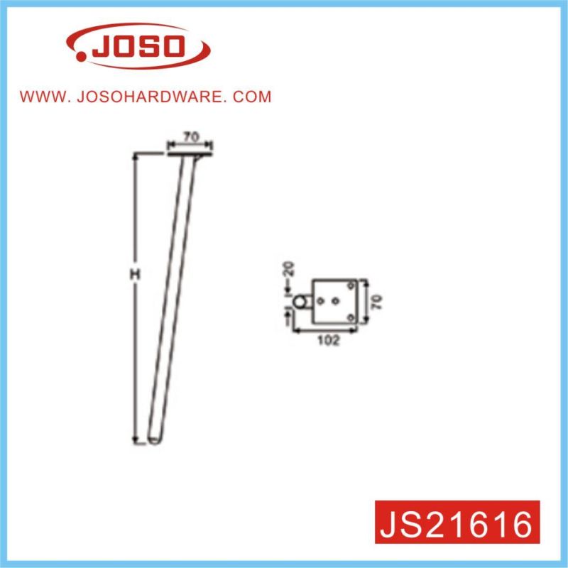 Heat Transfer Furniture Fitting Leg for Table and Chair