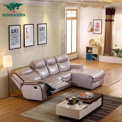 Customized Genuine Leather Couches Reclining Sofa for Sale