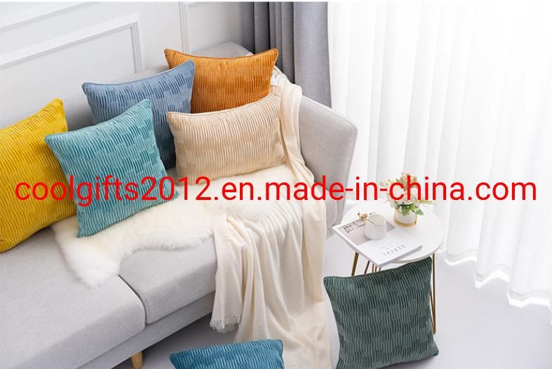 45cm*45cm Pure Color Velvet Pillow Cushion Covers Velvet Decorative Custom Throw Pillow for Sofa