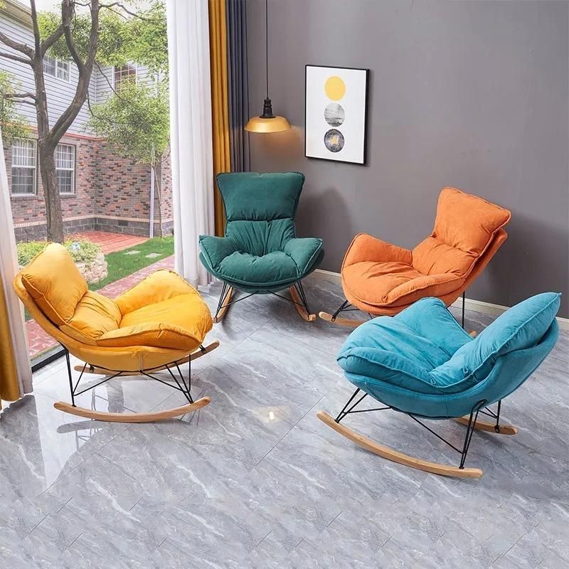 Modern Design Living Room Reading Room Rocking Sofa Chair for Sunday Rest Single Chair