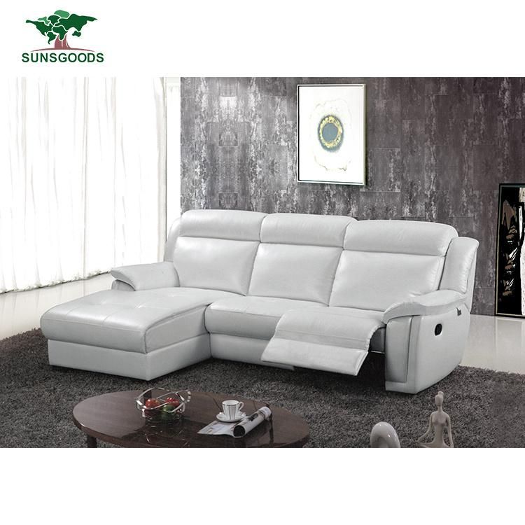 New Design Cream Storage Box Bedroom Furniture Electric Recliner Sofa Set