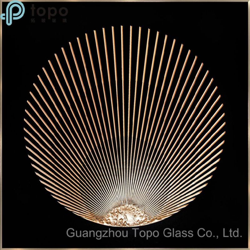 Abstract Decorative Art Glass Painting Manufacturers in Guangzhou (MR-YB6-2043E)