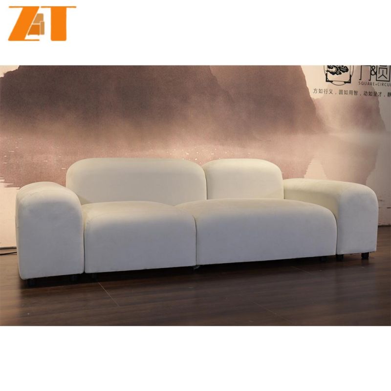 Factory Sale I Shape Fabric Contemporary Sectional Sofa for Living Room