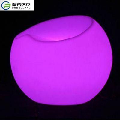 Plastic Rechargeable Colorful Luminous LED Sofa