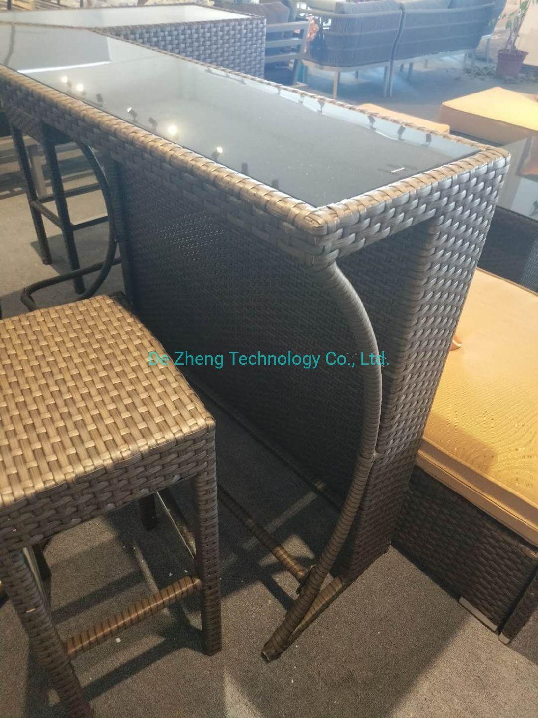 Commercial Furniture High Bistro Nightclub Patio Outdoor Family Garden Bar Table Sofa