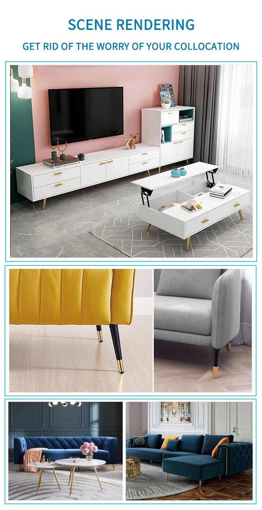 New Concept Style Adjustable Metal Furniture Sofa Legs