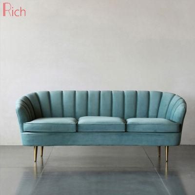 Home Decoration Furniture Nordic Fabric Velvet Lounge Sofa