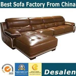 Best Quality L Shape Hotel Lobby Furniture Leather Sofa (A15-2)