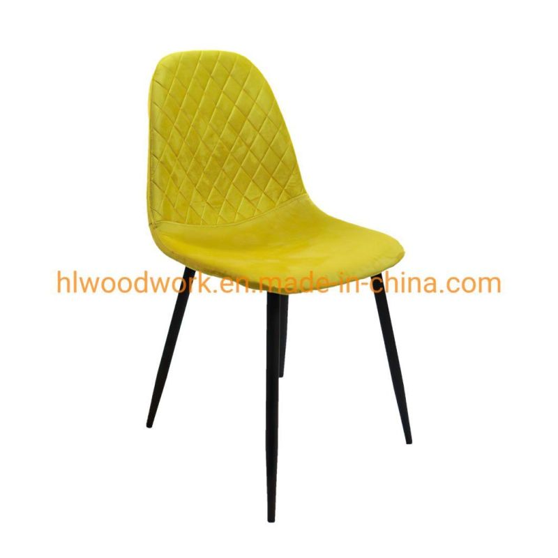 Modern Design Home Outdoor Restaurant Furniture Sofa Chair PU Faux Leather Dining Chair for Living Room Fashion Design Upholstered Backrest Home Furniture