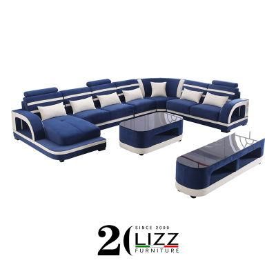 European Nordic Modern Simple Design Living Room Functional Fabric Sofa Furniture Set