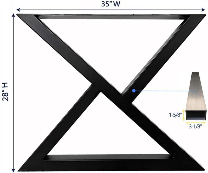 Triangle Style Metal Coffee Table Legs